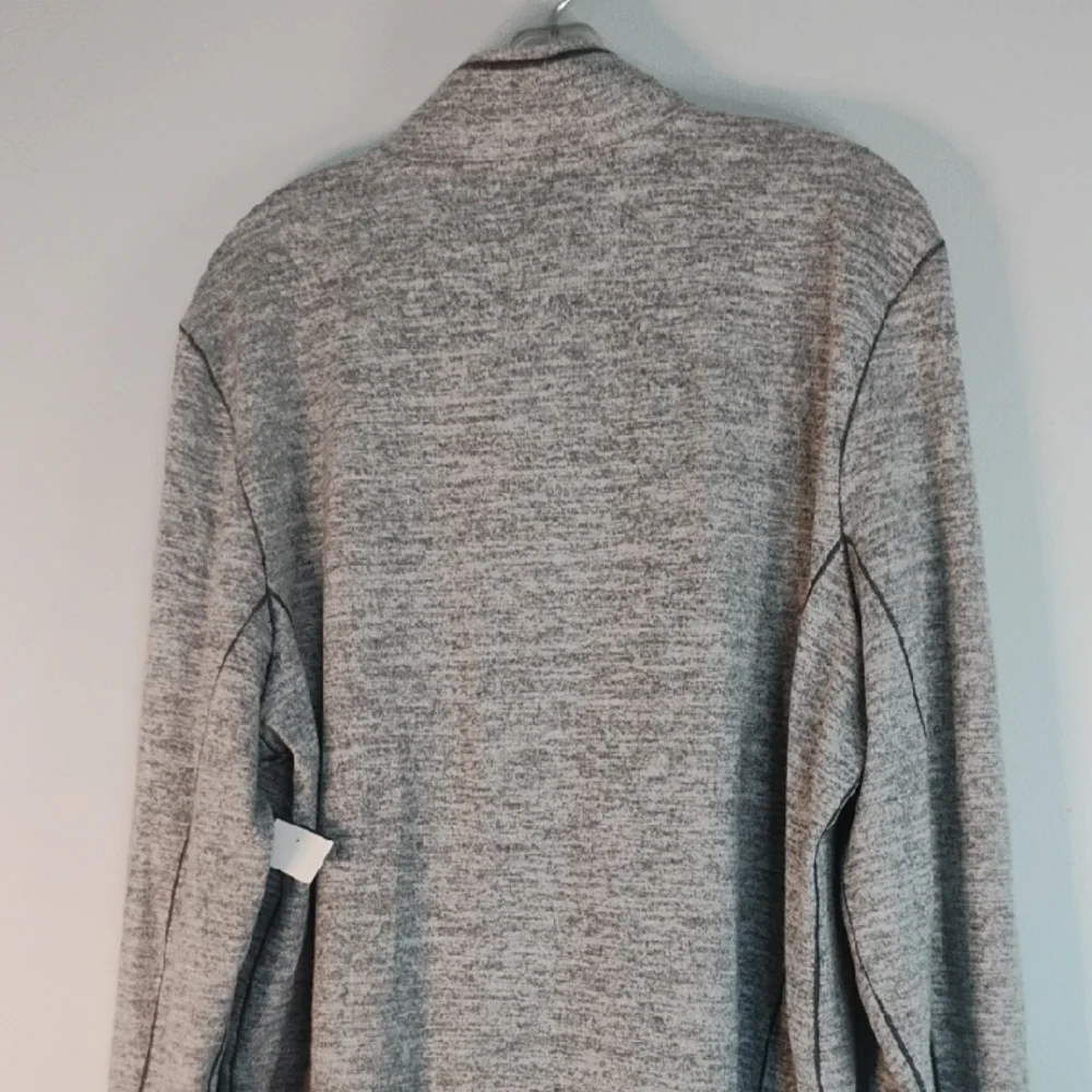 NWT Swiss Tech Men's Lightweight Heather Gray Quarter-Zip Pullover Sweater XL